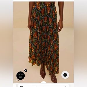 New Farm Rio boho panther black Patterned Skirt - Multicolor